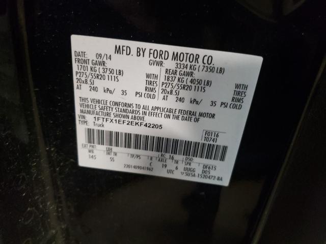 2014 FORD F150 ST4X4 1FTFX1EF2EKF42205