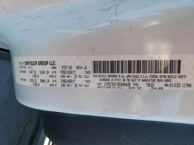2011 DODGE DAKOTA SLT 1D7RE3GK7BS606426