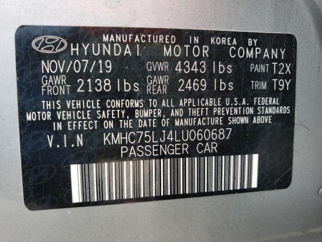 2020 HYUNDAI IONIQ SE - KMHC75LJ4LU060687