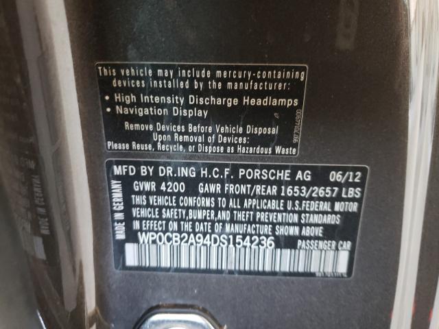 2013 PORSCHE 911 CARRER WP0CB2A94DS154236