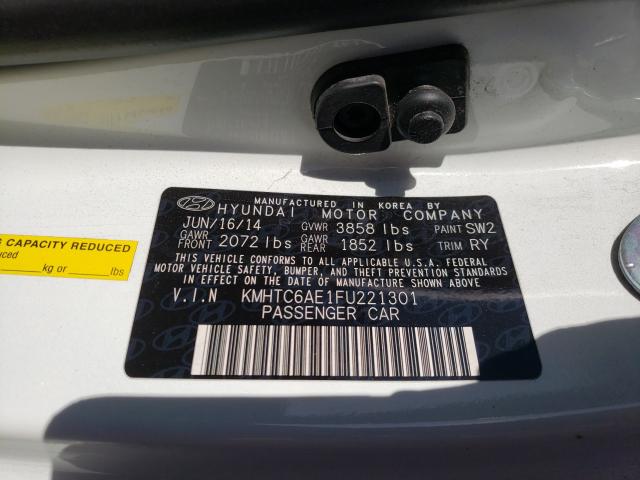 2015 HYUNDAI VELOSTER T - KMHTC6AE1FU221301