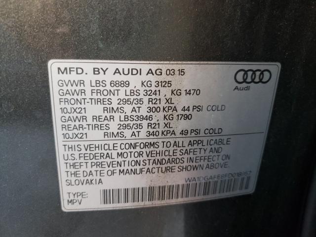 2015 AUDI Q7 PRESTIG WA1DGAFE8FD018957