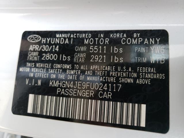 2015 HYUNDAI GENESIS 3. KMHGN4JE9FU024117