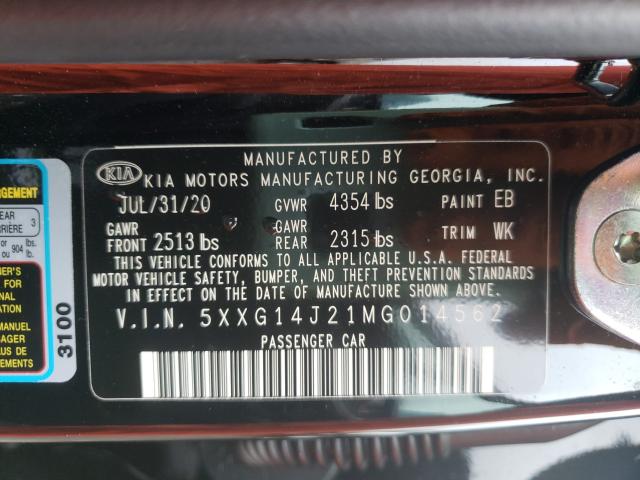 2021 KIA K5 LXS 5XXG14J21MG014562