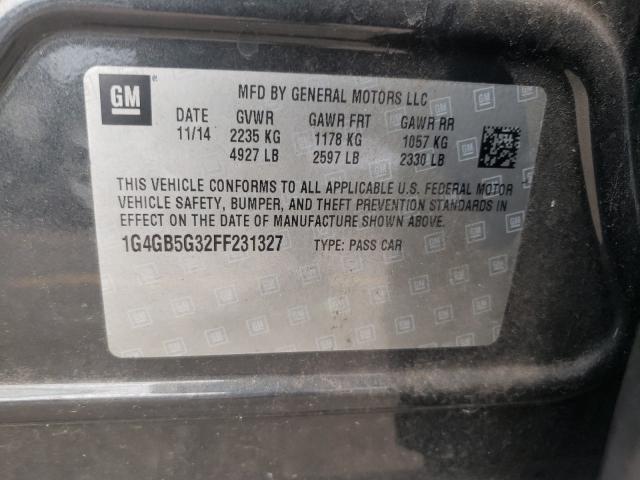 2015 BUICK LACROSSE 1G4GB5G32FF231327
