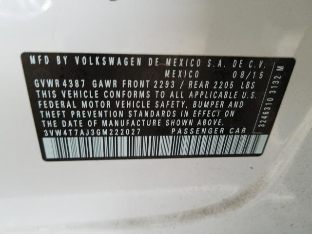 2016 VOLKSWAGEN JETTA GLI 3VW4T7AJ3GM222027