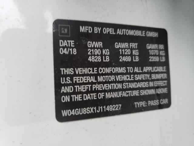 2018 BUICK REGAL TOUR W04GU8SX1J1149227
