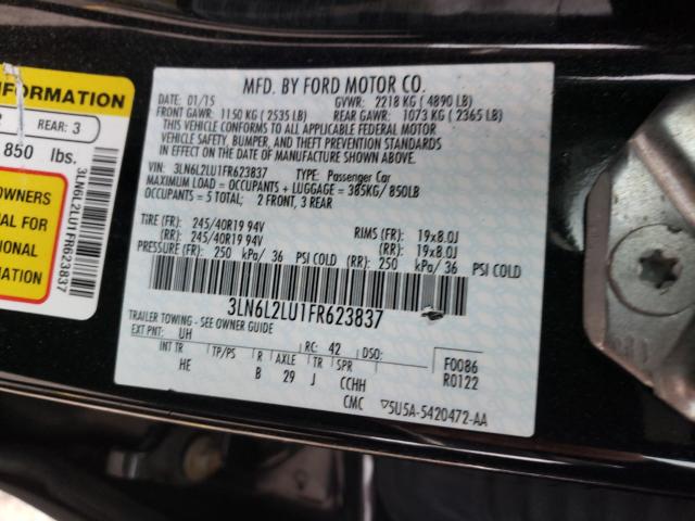 2015 LINCOLN MKZ HYBRID 3LN6L2LU1FR623837