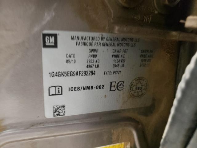 2010 BUICK ALLURE/LAC 1G4GK5EG9AF292284