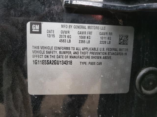 2016 CHEVROLET MALIBU LIM 1G11E5SA2GU134318