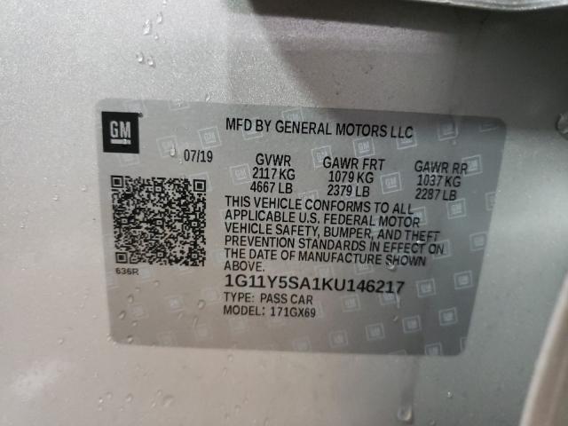 2019 CHEVROLET IMPALA LS 1G11Y5SA1KU146217