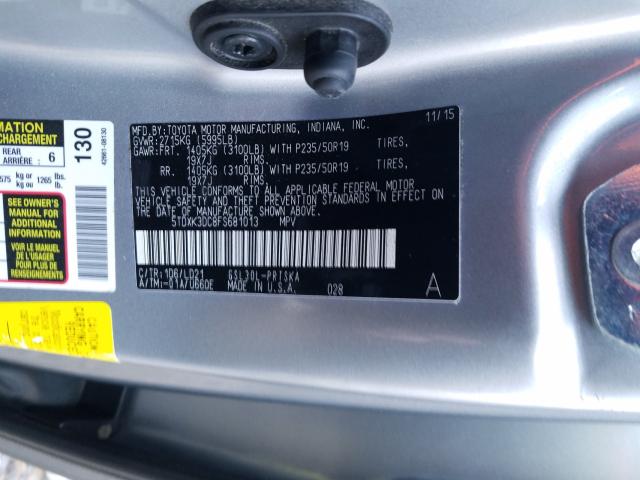 2015 TOYOTA SIENNA SPO 5TDXK3DC8FS681013