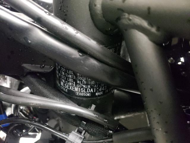 2020 KAWASAKI EX650 M ML5EXEM15LDA11443