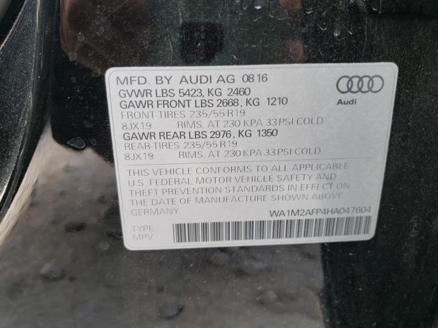 VIN WA1M2AFP4HA047604 2017 Audi Q5, Premium Plus no.10