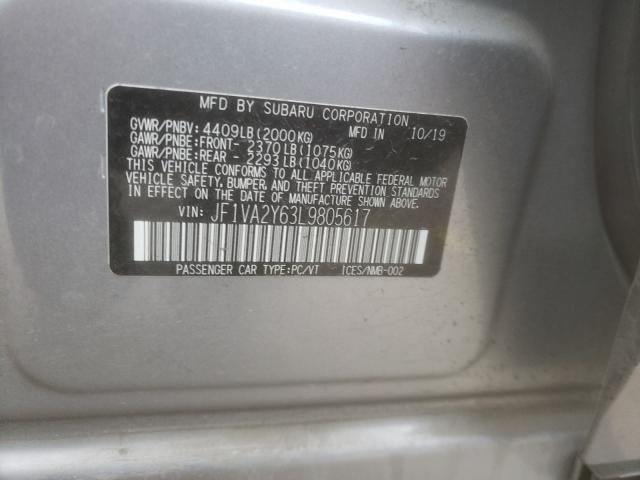 2020 SUBARU WRX STI LI JF1VA2Y63L9805617