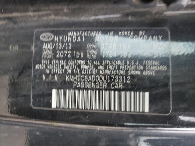 2013 HYUNDAI VELOSTER KMHTC6AD0DU173312