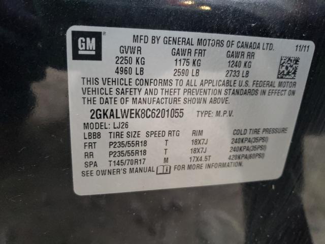 2012 GMC TERRAIN SL 2GKALWEK8C6201055