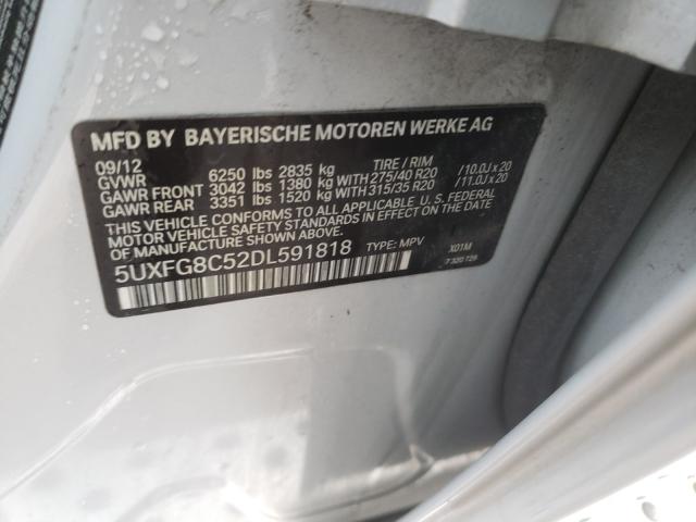 2013 BMW X6 XDRIVE5 5UXFG8C52DL591818
