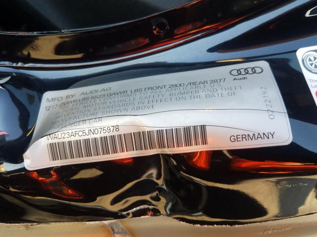 2018 AUDI A7 PRESTIG WAU23AFC5JN075978