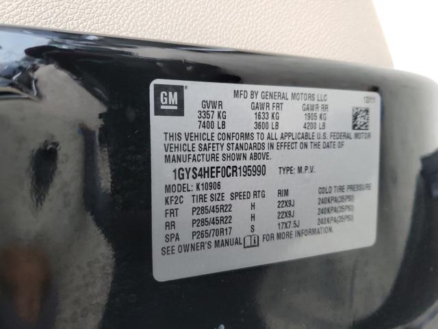 2012 CADILLAC ESCALADE E 1GYS4HEF0CR195990