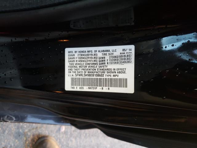 2014 HONDA ODYSSEY TO 5FNRL5H98EB108602