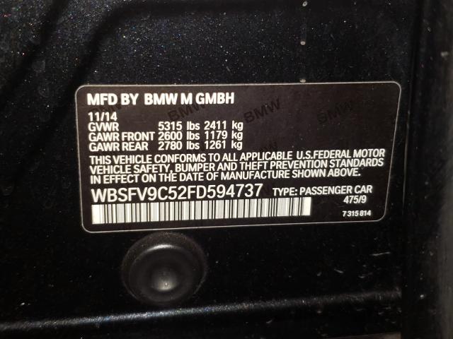 2015 BMW M5 WBSFV9C52FD594737
