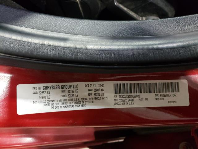 2012 DODGE AVENGER SX 1C3CDZCB1CN182001