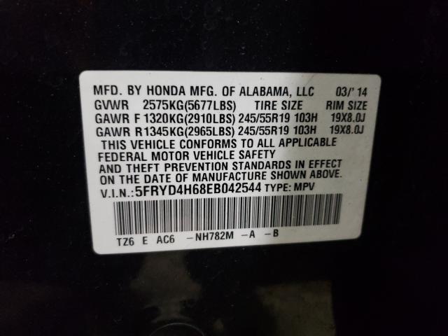 2014 ACURA MDX TECHNO 5FRYD4H68EB042544