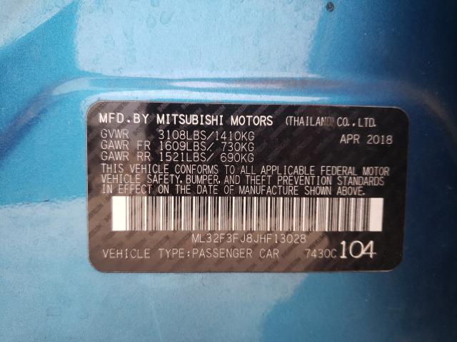 2018 MITSUBISHI MIRAGE G4 ML32F3FJ8JHF13028