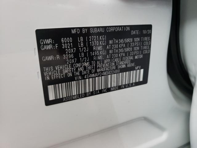2021 SUBARU ASCENT LIM 4S4WMAPD4M3422480
