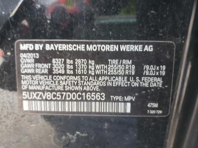 2013 BMW X5 XDRIVE5 5UXZV8C57D0C16563