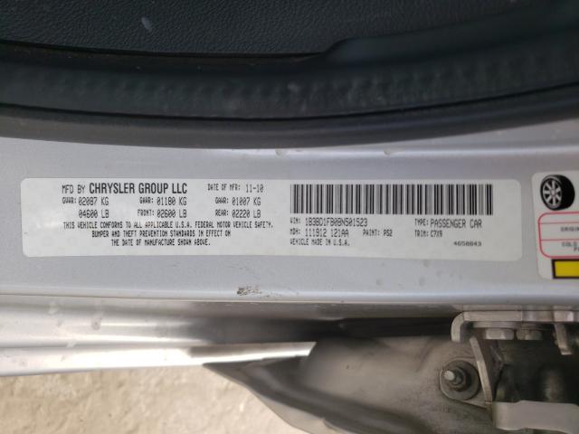 2011 DODGE AVENGER MA 1B3BD1FB0BN501523