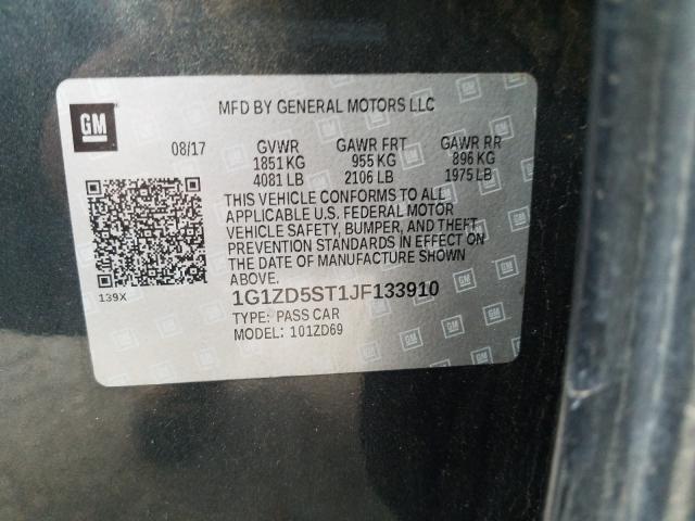 2018 CHEVROLET MALIBU LT - 1G1ZD5ST1JF133910