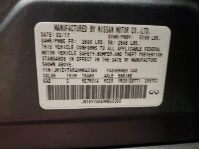 2017 INFINITI Q50 PREMIU JN1EV7AR4HM840366