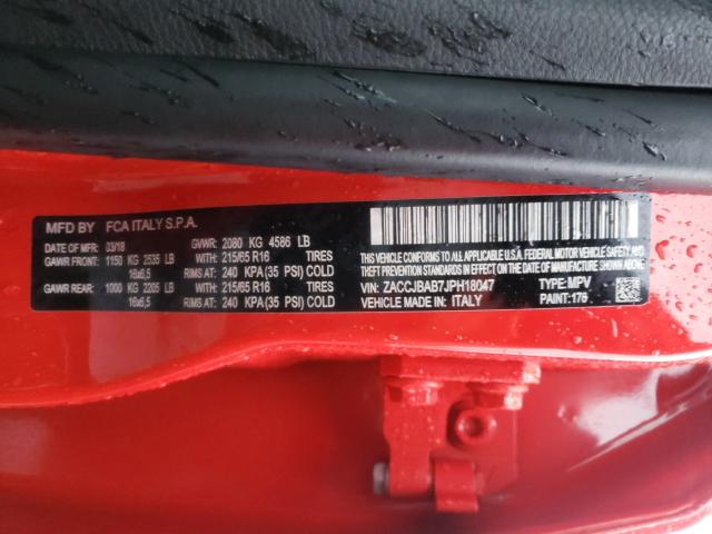 2018 JEEP RENEGADE S ZACCJBAB7JPH18047