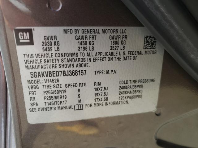2011 BUICK ENCLAVE CX 5GAKVBED7BJ368157