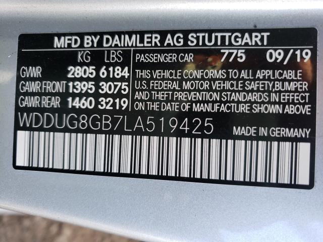 2020 MERCEDES-BENZ S 560 4MAT WDDUG8GB7LA519425