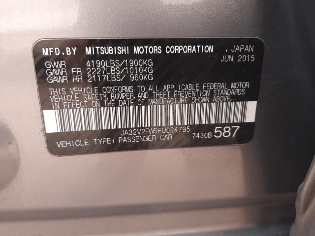 2015 MITSUBISHI LANCER SE JA32V2FW5FU024795