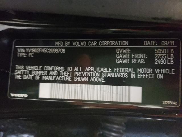 2012 VOLVO S60 T6 YV1902FH5C2099708