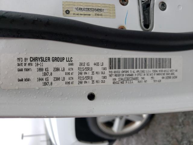 2012 JEEP COMPASS LI 1C4NJCCB2CD540951