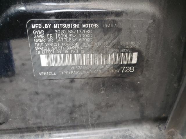 2015 MITSUBISHI MIRAGE DE ML32A3HJXFH054052