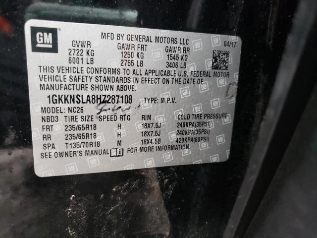 2017 GMC ACADIA SLE 1GKKNSLA8HZ287108
