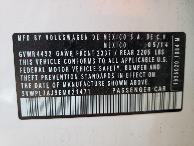 2014 VOLKSWAGEN JETTA TDI 3VWPL7AJ9EM621471