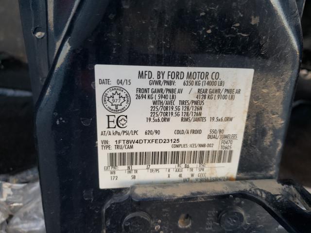 2015 FORD F450 SUPER 1FT8W4DTXFED23125