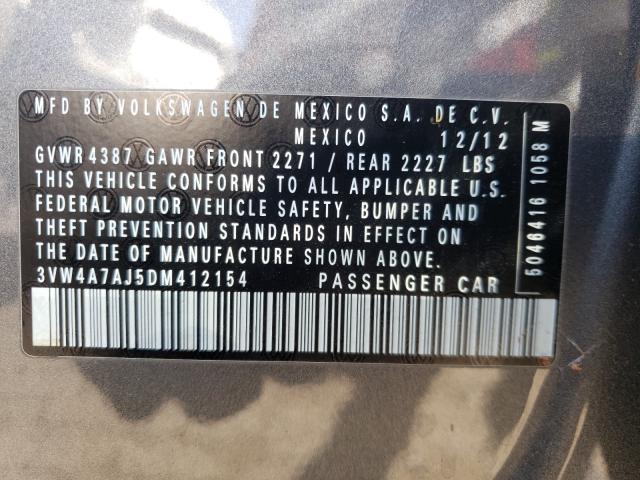 2013 VOLKSWAGEN JETTA GLI 3VW4A7AJ5DM412154