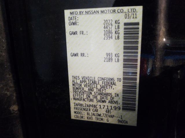 2011 NISSAN ALTIMA SR 1N4BL2AP4BC171199
