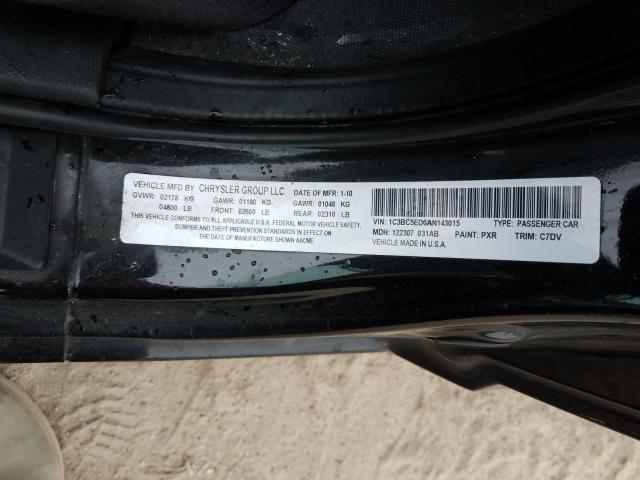 2010 CHRYSLER SEBRING TO 1C3BC5ED0AN143015