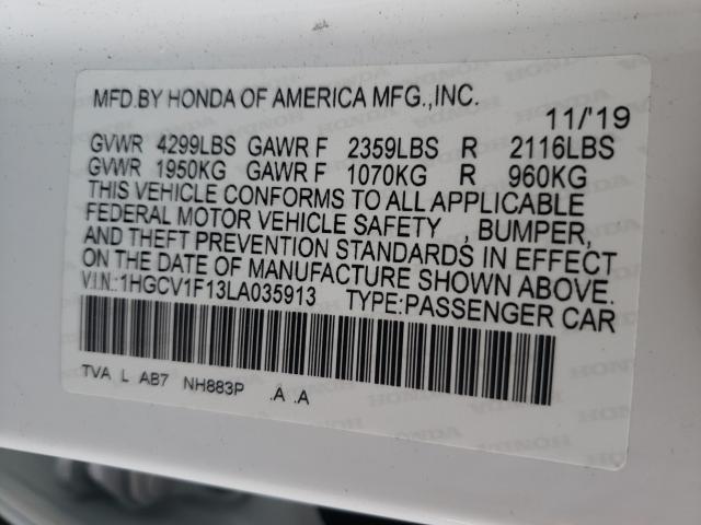 2020 HONDA ACCORD LX - 1HGCV1F13LA035913