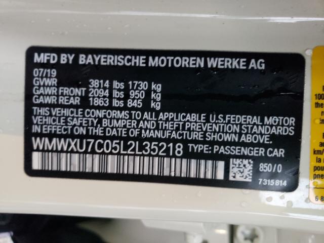 2020 MINI COOPER WMWXU7C05L2L35218