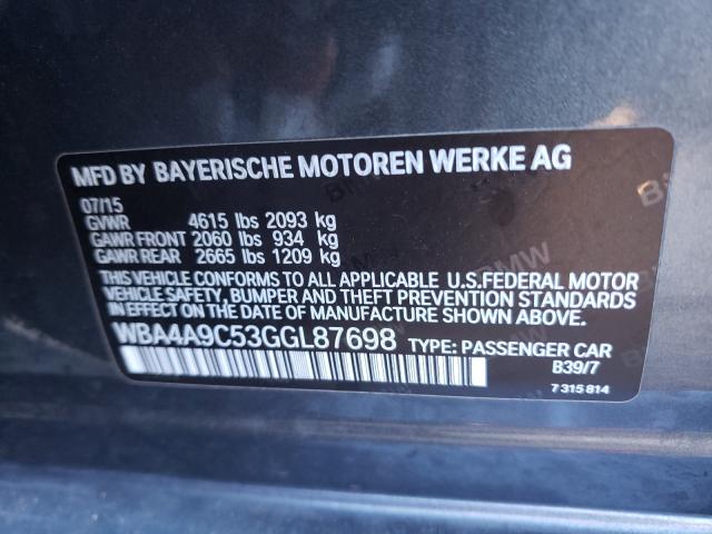 2016 BMW 428 I GRAN WBA4A9C53GGL87698